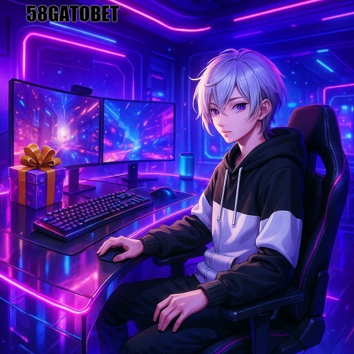 Imagem promocional da 58GATOBET mostrando a plataforma e suas vantagens