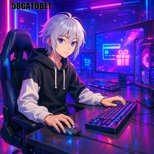 Imagem promocional da 58GATOBET mostrando a plataforma e suas vantagens