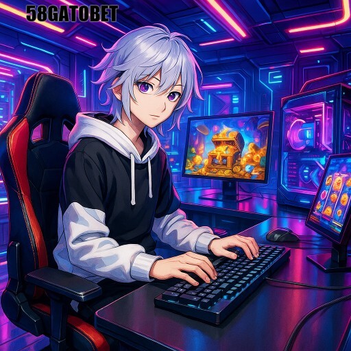 Imagem promocional da 58GATOBET mostrando a plataforma e suas vantagens