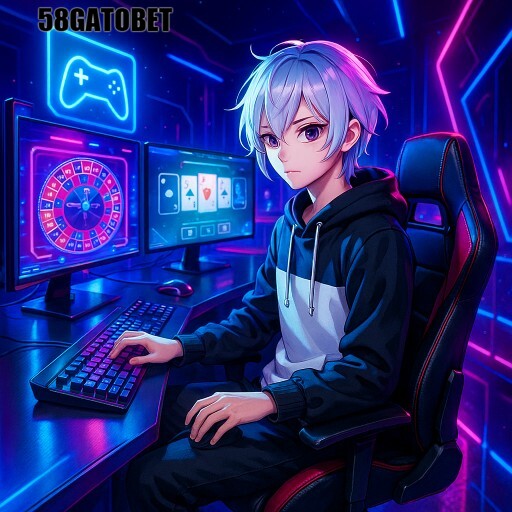 Imagem promocional da 58GATOBET mostrando a plataforma e suas vantagens