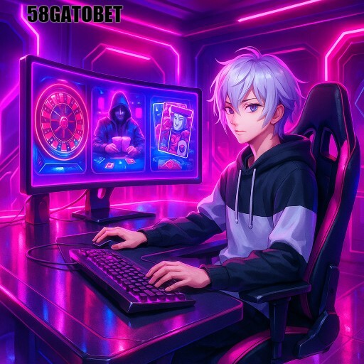 Imagem promocional da 58GATOBET mostrando a plataforma e suas vantagens